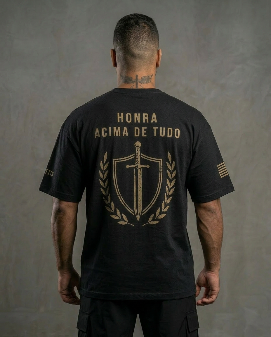 Camiseta Bandeira e Propósito Oversized