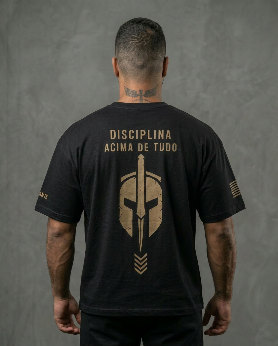 Camiseta Disciplina acima de tudo Oversized