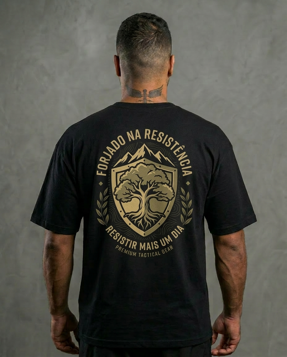 Camiseta Forjado na Resistência Oversized