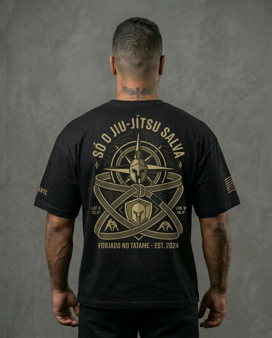 Camiseta Só o Jiu-Jítsu Salva Oversized