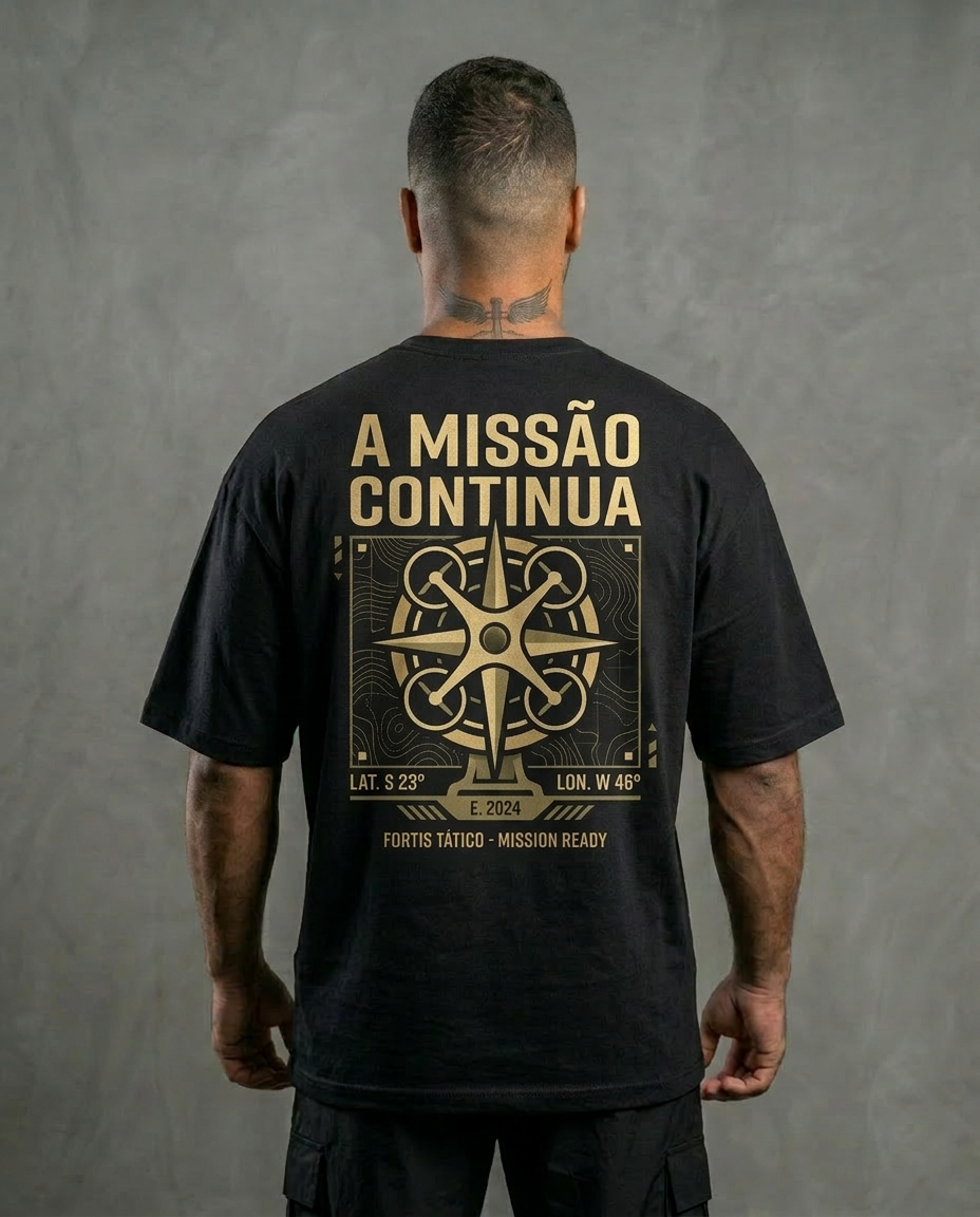 Camiseta A Missão Continua Oversized
