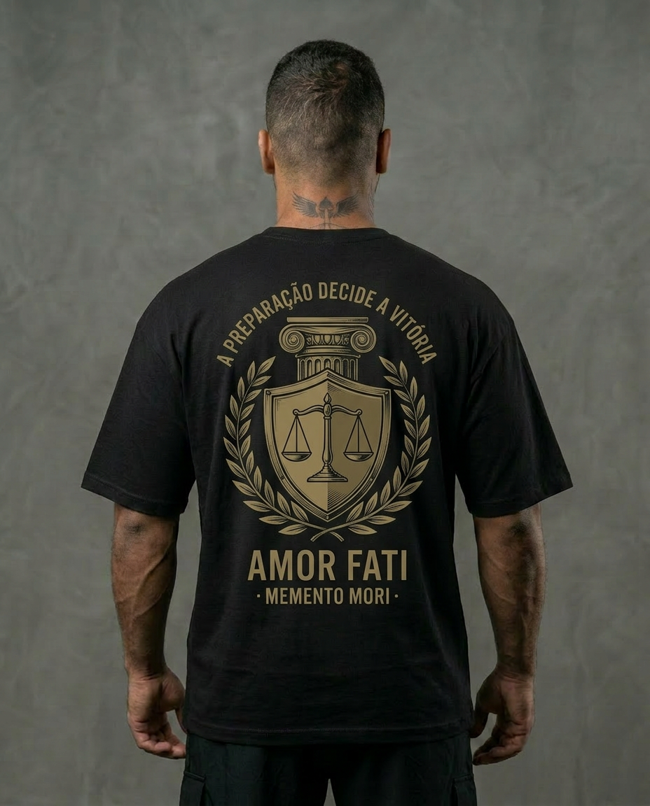 Camiseta A Preparação Decide a Vitória Oversized