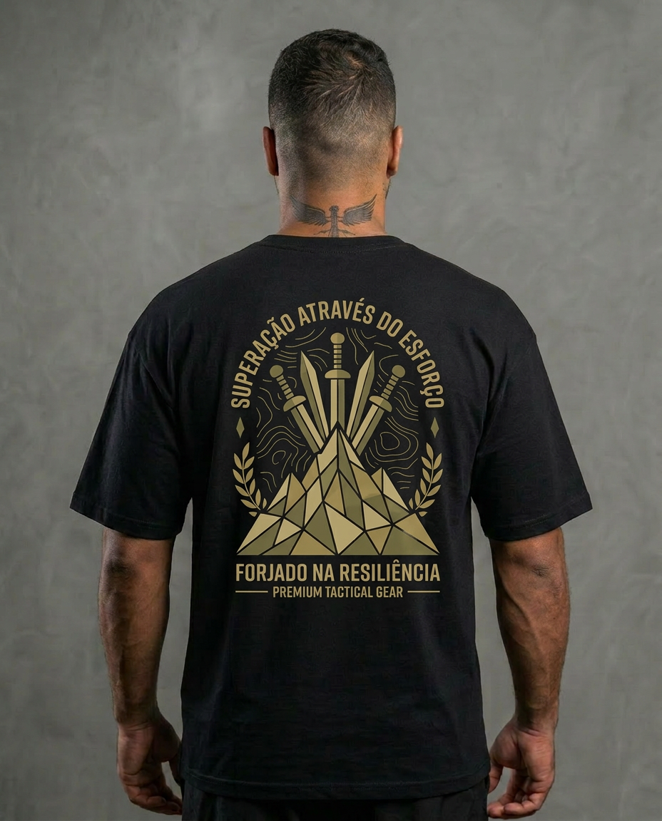 Camiseta Superação Através do Esforço Oversized